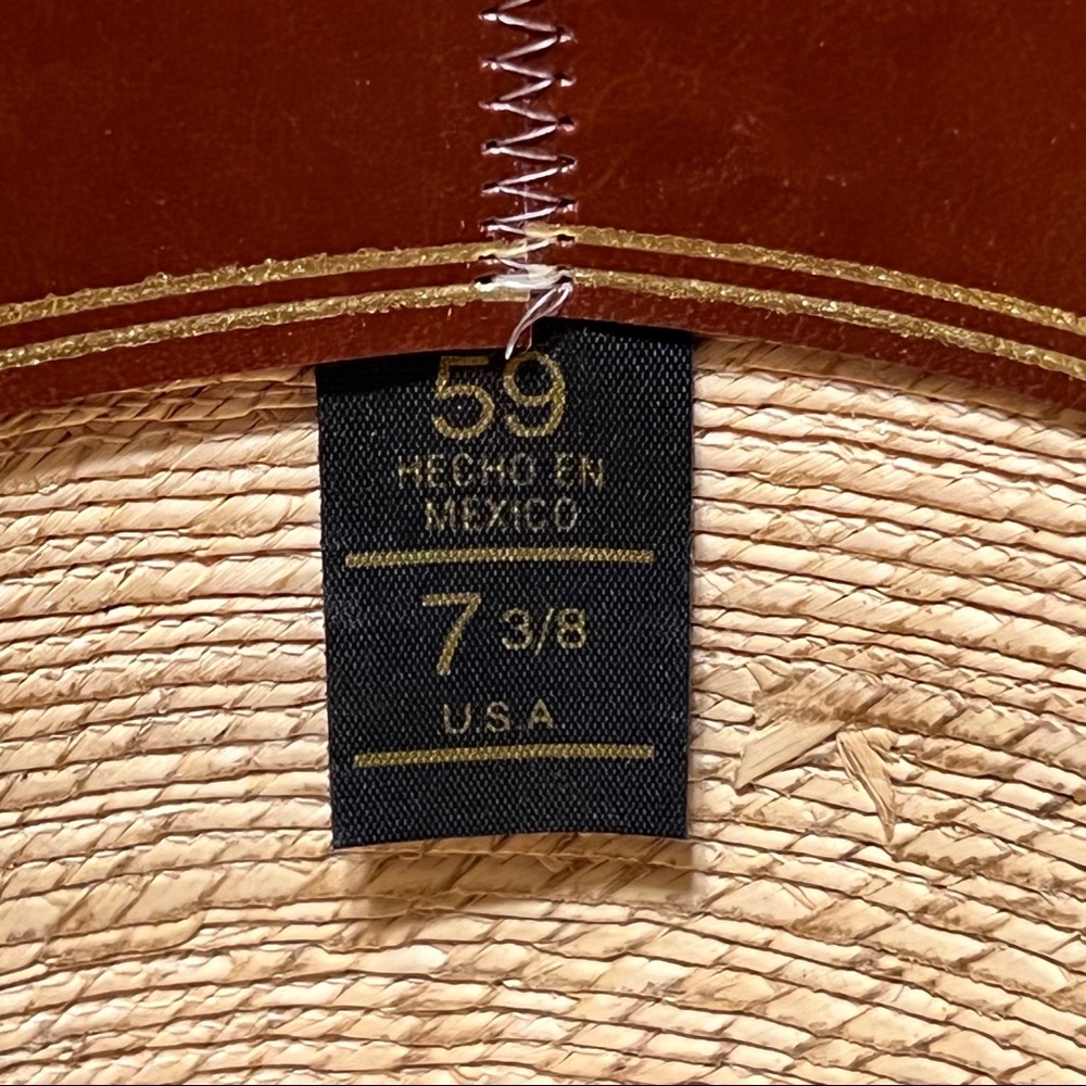 🎉SOLD🎉 New SunBody Hats 4" Brim Gus Fine Palm 7 3/8 UPF 50 - Picture 7 of 8